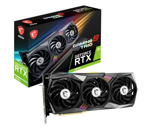 MSI GeForce RTX 3070 GAMING Z TRIO LHR 8GB GDDR6 - 659819 - zdjęcie